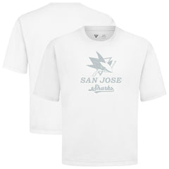 San Jose Sharks Levelwear Shadow Surge Luxe Signature Knit T-Shirt - White T-shirts