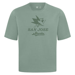San Jose Sharks Levelwear Shadow Surge Luxe Signature Knit T-Shirt - Green T-shirts