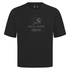 San Jose Sharks Levelwear Shadow Surge Luxe Signature Knit T-Shirt - Black T-shirts