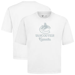 Vancouver Canucks Levelwear Shadow Surge Luxe Signature Knit T-Shirt - White T-shirts