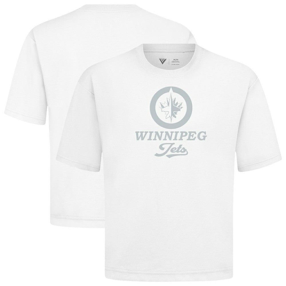 Winnipeg Jets Levelwear Shadow Surge Luxe Signature Knit T-Shirt - White T-shirts