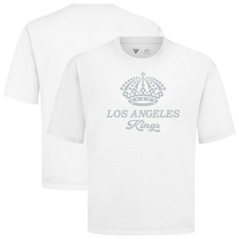 Los Angeles Kings Levelwear Shadow Surge Luxe Signature Knit T-Shirt - White T-shirts