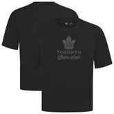Toronto Maple Leafs Levelwear Shadow Surge Luxe Signature Knit T-Shirt - Black T-shirts