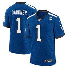 Ahmad Sauce Gardner Indianapolis Colts Alternate 2 Indiana Nights Game Jersey - Heather Royal for sale