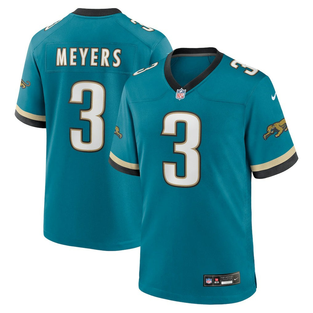 Jakobi Meyers Jacksonville Jaguars Alternate 2 Prowler Throwback Game Jersey - Teal for sale