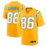 Oronde Gadsden Los Angeles Chargers Alternate Charger Power Game Jersey - Gold on sale