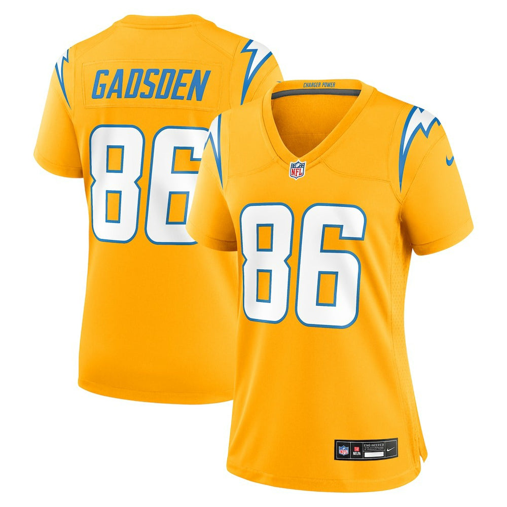 Oronde Gadsden Los Angeles Chargers Women's Alternate Charger Power Game Jersey - Gold on sale