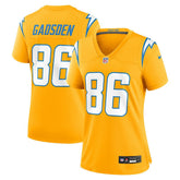 Oronde Gadsden Los Angeles Chargers Women's Alternate Charger Power Game Jersey - Gold on sale