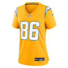 Oronde Gadsden Los Angeles Chargers Women's Alternate Charger Power Game Jersey - Gold on sale