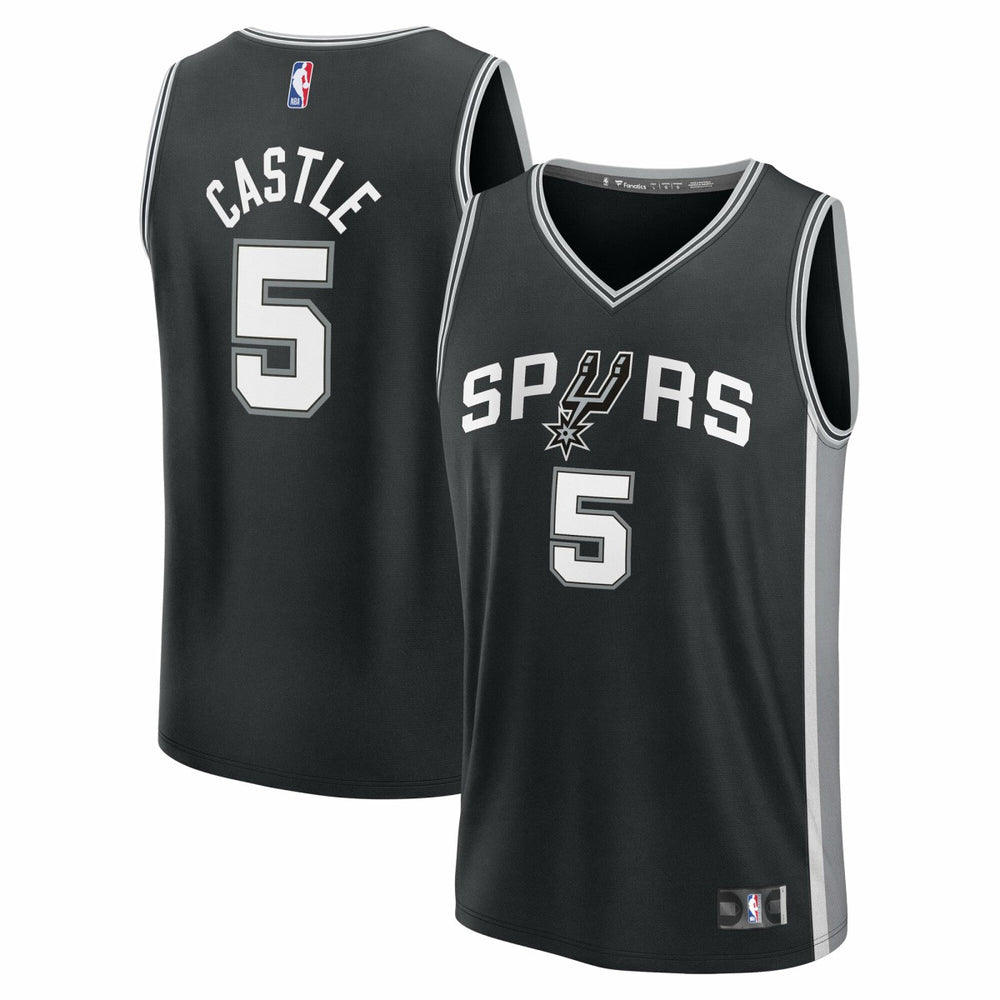 Stephon Castle San Antonio Spurs Fast Break Replica Jersey - Black - Icon Edition online