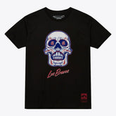 Atlanta Braves Women's Sugar Skull Boxy T-Shirt Black