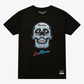 Miami Marlins Women's Sugar Skull Boxy T-Shirt Black
