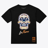 San Diego Padres Women's Sugar Skull Boxy T-Shirt Black