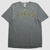 Pittsburgh Pirates Majestic 2010s T-shirt Dark Heather Gray Vintage