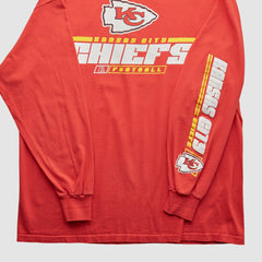 Kansas City Chiefs NFL 2010s Long Sleeve T-shirt - Red Vintage on sale