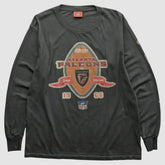 Atlanta Falcons NFL 2000s Long Sleeve T-shirt - Charcoal Vintage online
