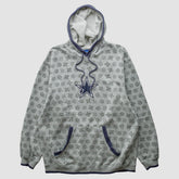 Denver Broncos Reebok 2010s Hooded Pullover Sweatshirt - Heather Gray Vintage on sale