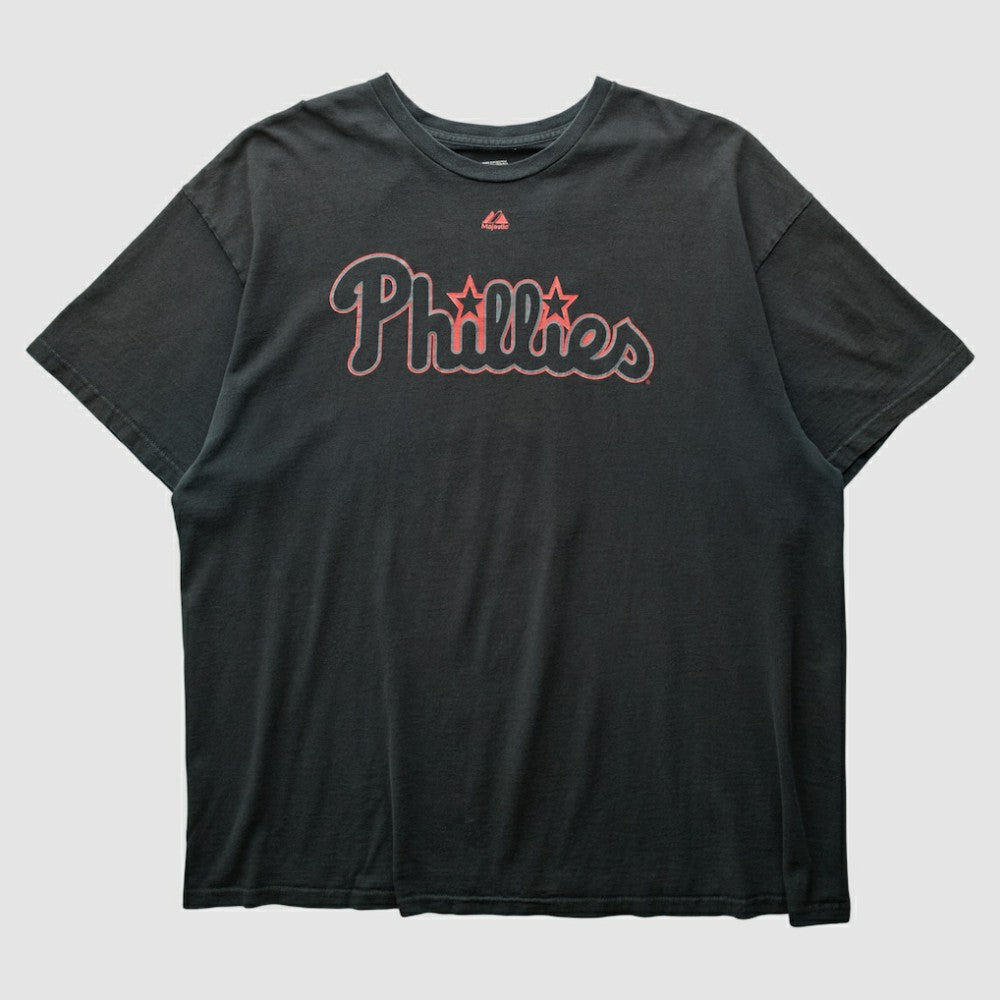 Philadelphia Phillies Majestic 2010s T-shirt Black Vintage