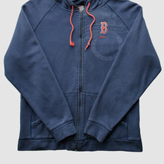 Boston Red Sox 2000s Hooded Full Zip Sweatshirt Navy Vintage