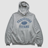 Tennessee Titans Reebok 2000s Hooded Pullover Sweatshirt - Heather Gray Vintage for sale
