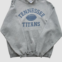 Tennessee Titans Reebok 2000s Hooded Pullover Sweatshirt - Heather Gray Vintage for sale