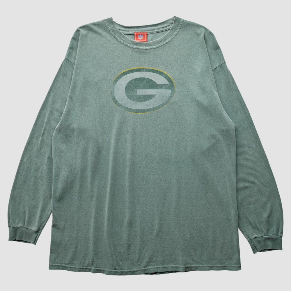 Green Bay Packers 2000s Long Sleeve T-shirt - Green Vintage online