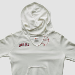 Los Angeles Angels 2000s Hooded Sweatshirt White Vintage