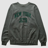 New York Jets Champion 2000s Pullover Sweatshirt - Charcoal Vintage on sale