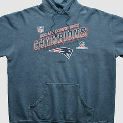New England Patriots Reebok 2011 Hooded Pullover Sweatshirt - Blue Vintage discount