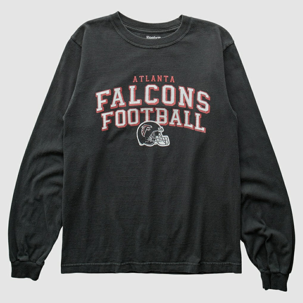 Atlanta Falcons Reebok 2000s Long Sleeve T-shirt - Black Vintage on sale