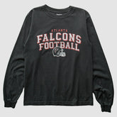 Atlanta Falcons Reebok 2000s Long Sleeve T-shirt - Black Vintage on sale