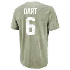 Jaxson Dart New York Giants Majestic Threads Mineral Wash Name & Number T-Shirt - Moss Green outlet