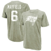 Baker Mayfield Tampa Bay Buccaneers Majestic Threads Mineral Wash Name & Number T-Shirt - Moss Green online