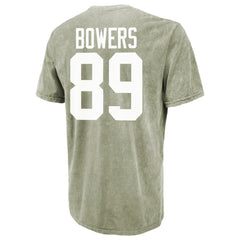 Brock Bowers Las Vegas Raiders Majestic Threads Mineral Wash Name & Number T-Shirt - Moss Green cheap