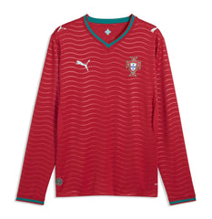 Portugal National Team 2026 Home Replica Long Sleeve Jersey - Red sale