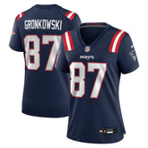 Rob Gronkowski New England Patriots Women's Team Retired Player Game Jersey - Navy for sale