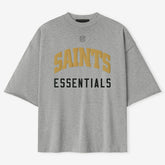 New Orleans Saints Fear of God x NFL Unisex 3/4-Sleeve T-Shirt - Heather Gray cheap