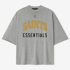 New Orleans Saints Fear of God x NFL Unisex 3/4-Sleeve T-Shirt - Heather Gray cheap