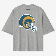 Los Angeles Rams Fear of God x NFL Unisex 3/4-Sleeve T-Shirt - Heather Gray on sale