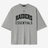 Las Vegas Raiders Fear of God x NFL Unisex 3/4-Sleeve T-Shirt - Heather Gray discount