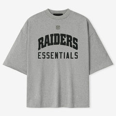 Las Vegas Raiders Fear of God x NFL Unisex 3/4-Sleeve T-Shirt - Heather Gray discount
