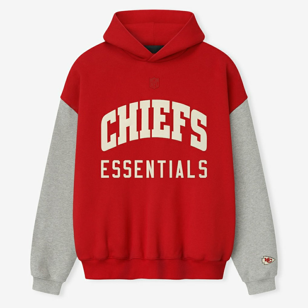 Kansas City Chiefs Fear of God x NFL Unisex Sport Hoodie - Red/Heather Gray on sale