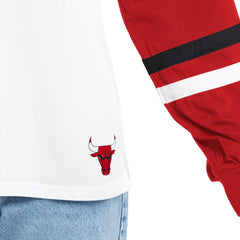 Chicago Bulls G-III 4Her by Carl Banks Women's Key Player Oversized Hooded Long Sleeve T-Shirt sale - White/Red shop