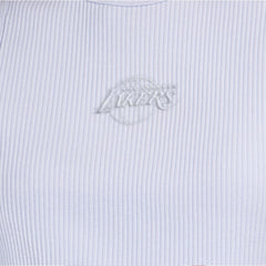 Los Angeles Lakers Starter Women's Pastel Ribbed Tank Top - Blue outlet