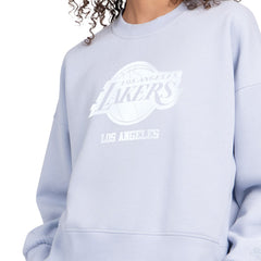 Los Angeles Lakers Starter Women's Pastel Boxy Sweatshirt - Light Blue shop