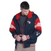 Cleveland Guardians Pro Player Legacy Lightweight Full-Zip Hooded Jacket Navy/Red