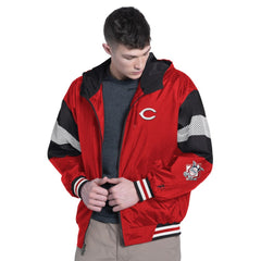 Cincinnati Reds Pro Player Legacy Lightweight Full-Zip Hooded Jacket Red/Black