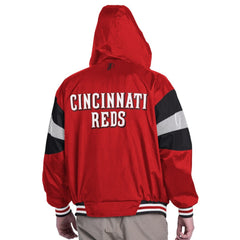 Cincinnati Reds Pro Player Legacy Lightweight Full-Zip Hooded Jacket Red/Black