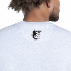 Baltimore Orioles Starter Face of Ice Blue French Terry Sweatshirt Gray