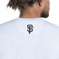 San Francisco Giants Starter Face of Ice Blue French Terry Sweatshirt Gray